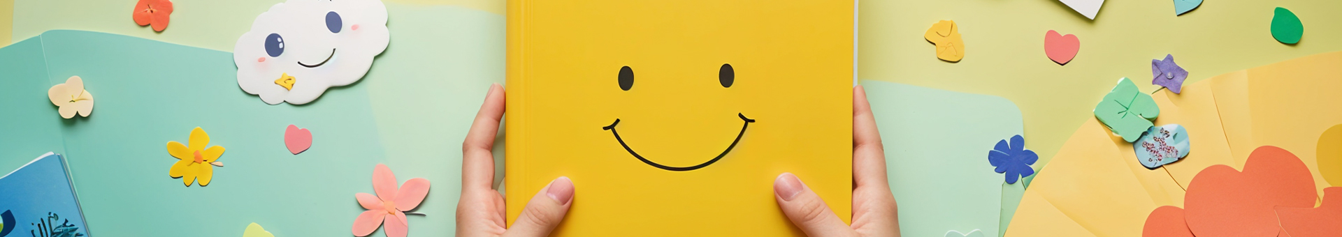 Un libro amarillo con una sonrisa en la portada. La poesía te regalará buenas emociones